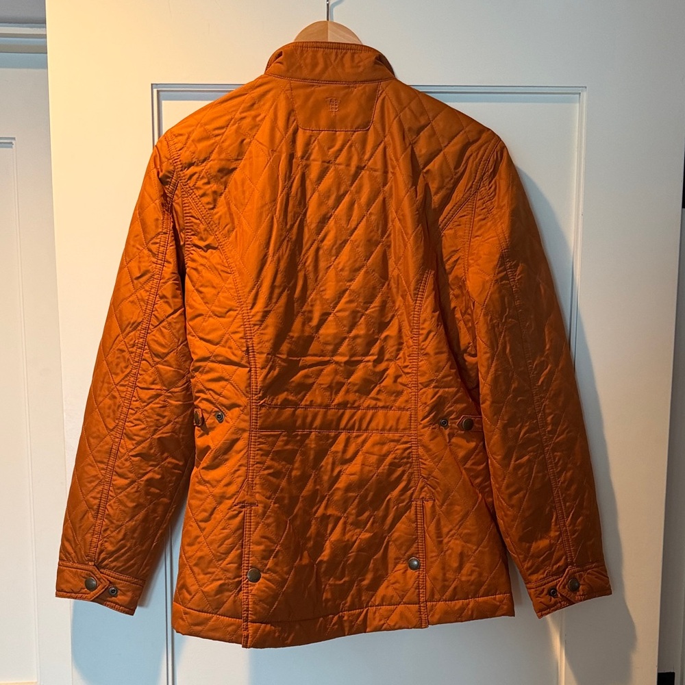 Tom Beckbe burnt  Orange Camden Quilted Jacket - Picture 8 of 8